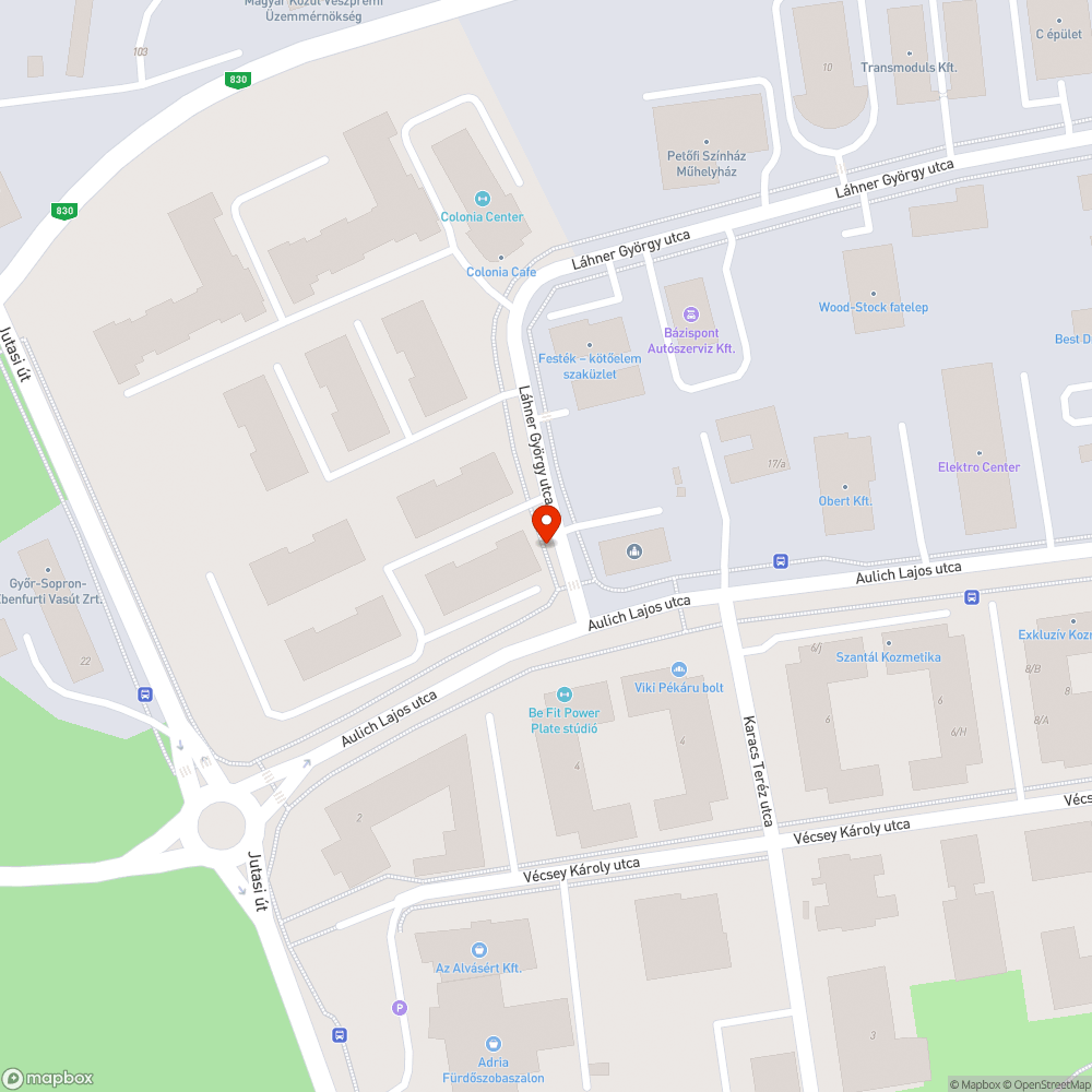 Felpuposodott, veszélyes járda bejelentés helye