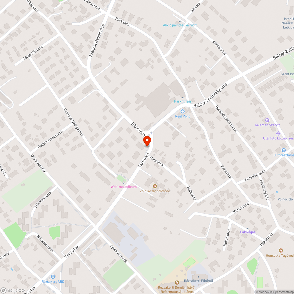 Járda melletti zöldön parkolás bejelentés helye