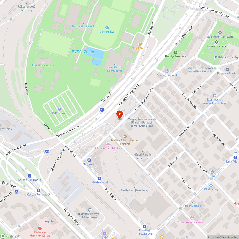 Balesetveszelyes  jardaszakasz bejelentés helye