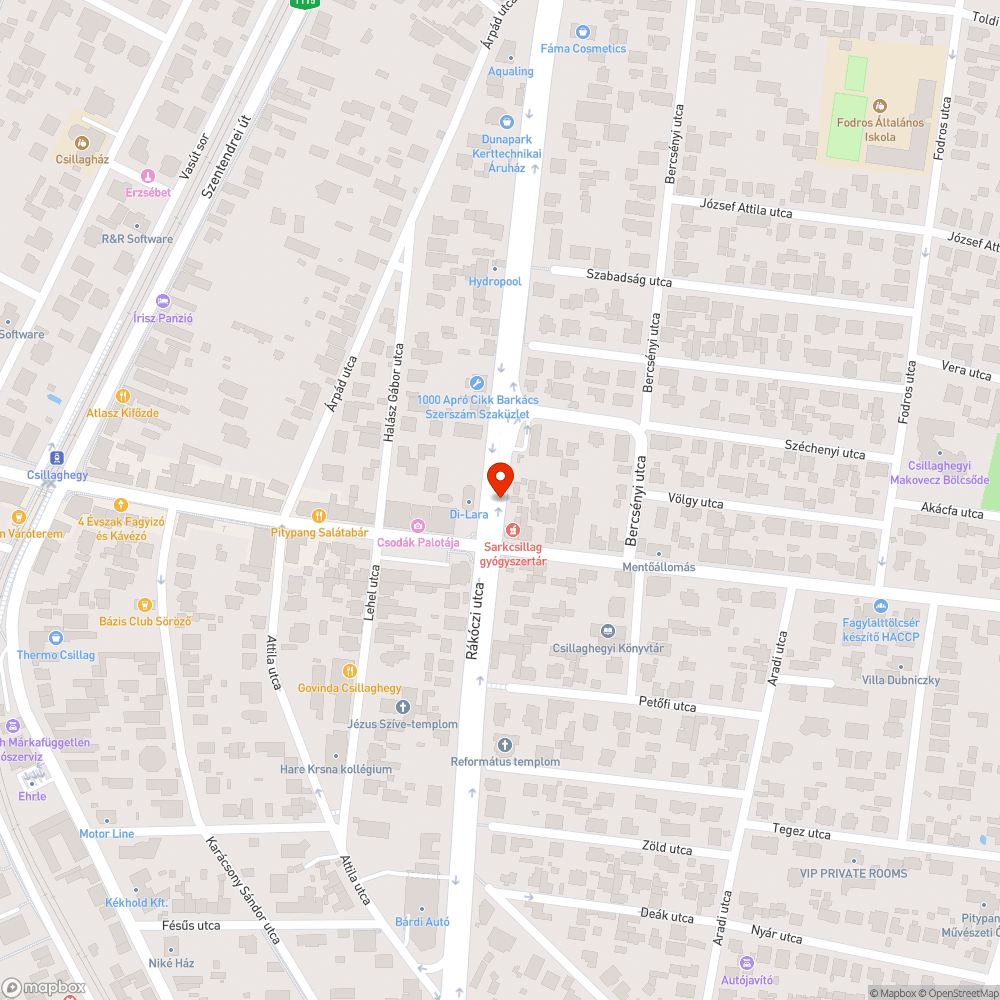 Kátyúk a Szentendrei úton bejelentés helye