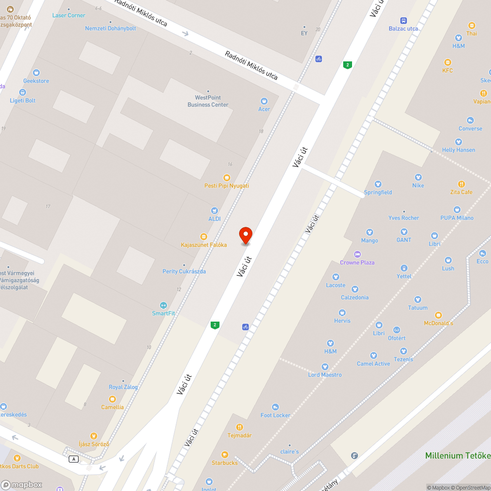 Megsüllyedt, hiányos közmű fedlap bejelentés helye