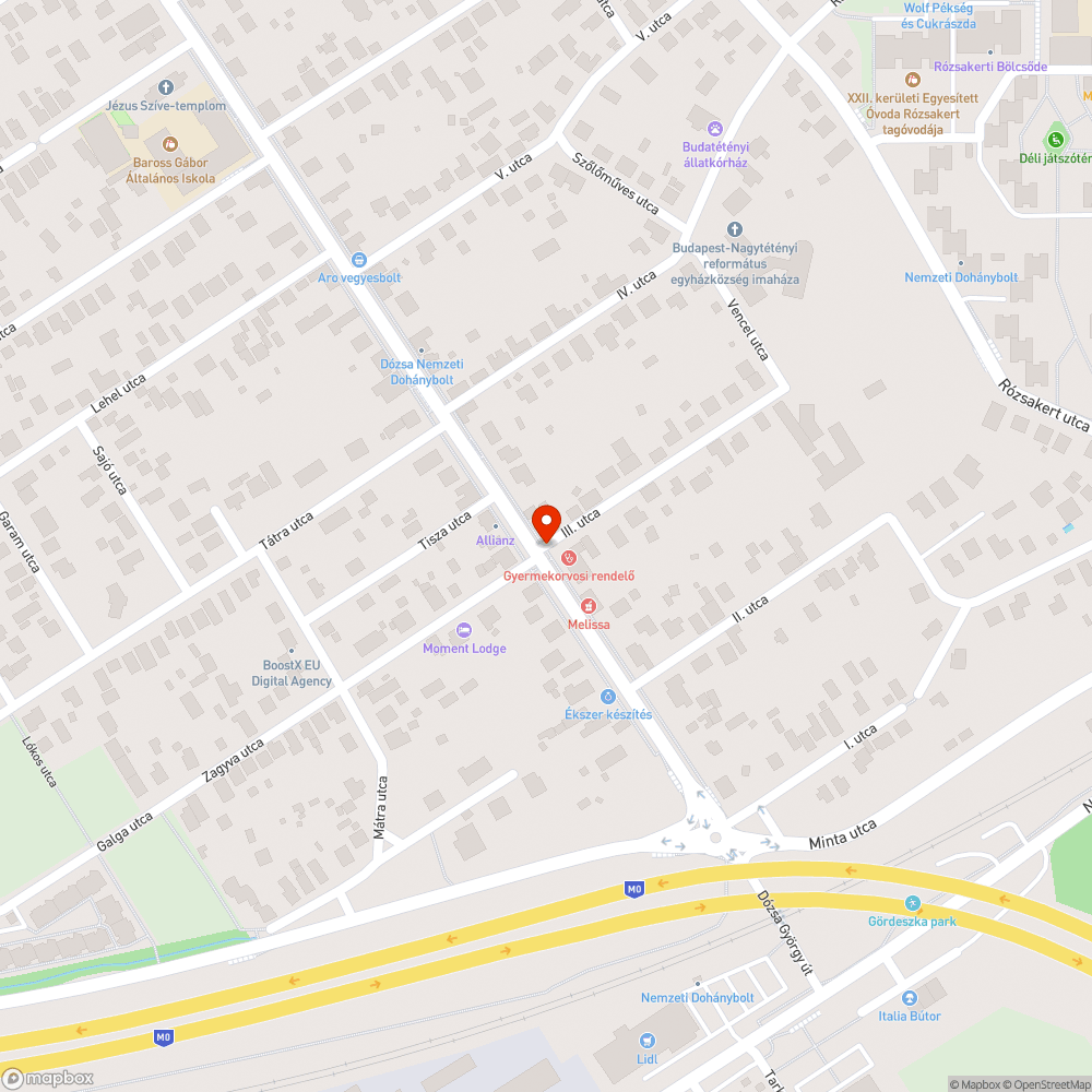 Elépített vízelvezetés bejelentés helye