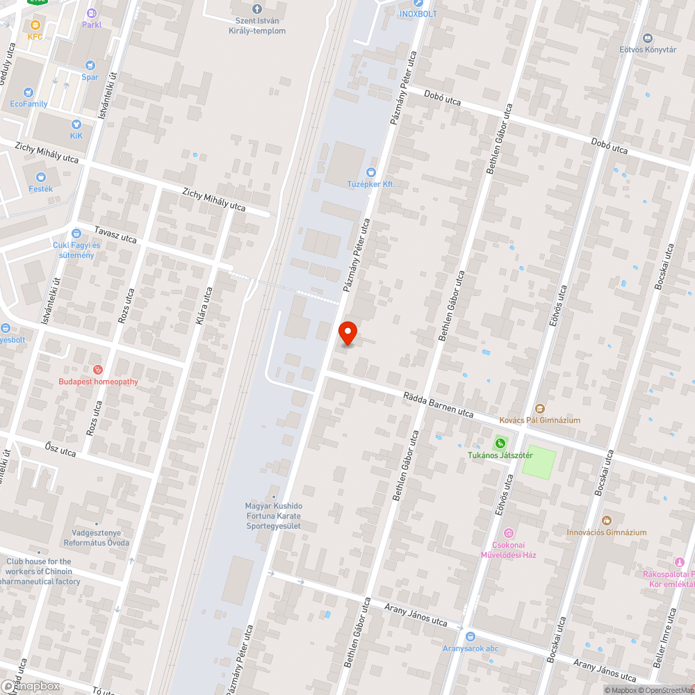 Parkolás bejelentés helye