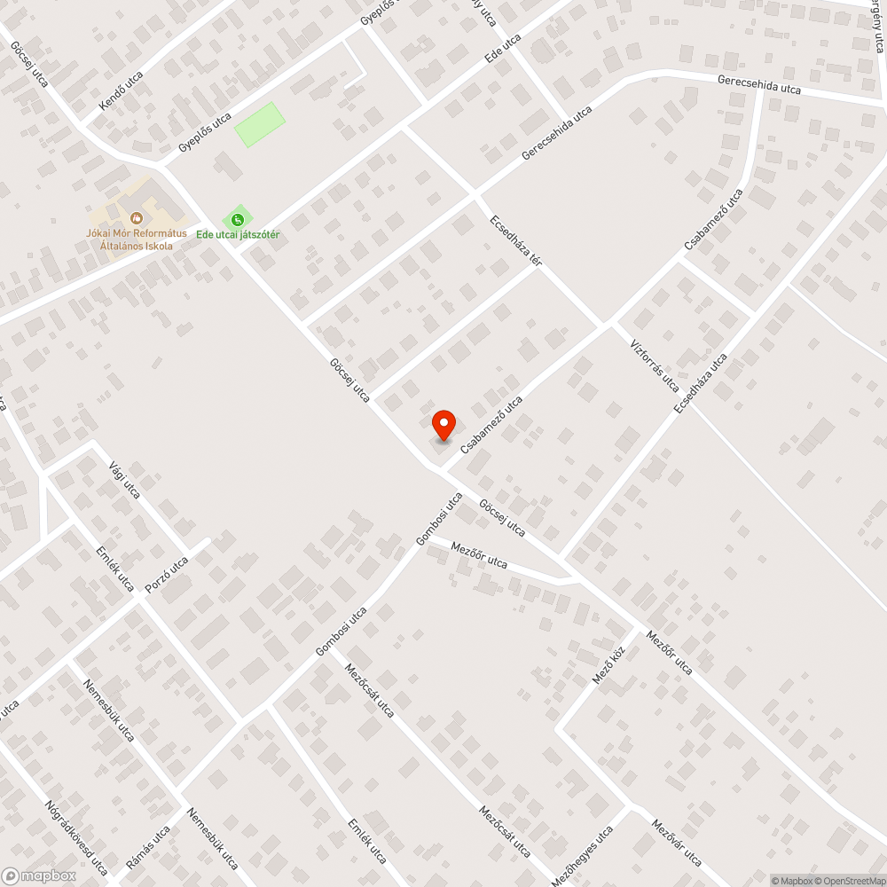 Kátyús úttest a kereszteződésben bejelentés helye