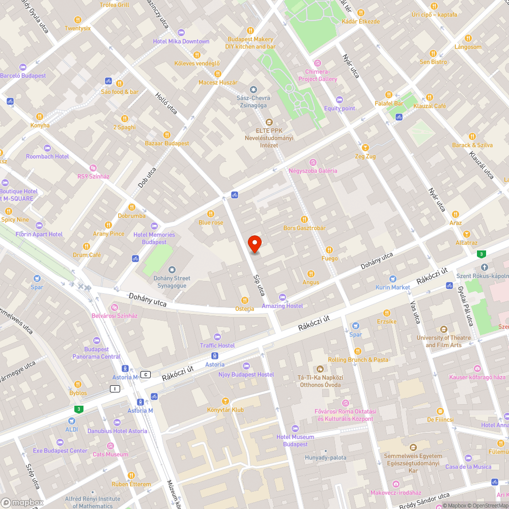 Síp utca lezárása bejelentés helye