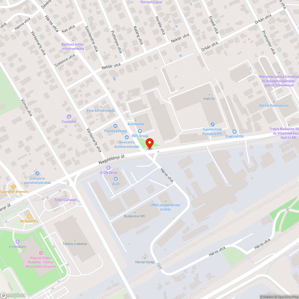 Nyomvályús külső sáv bejelentés helye