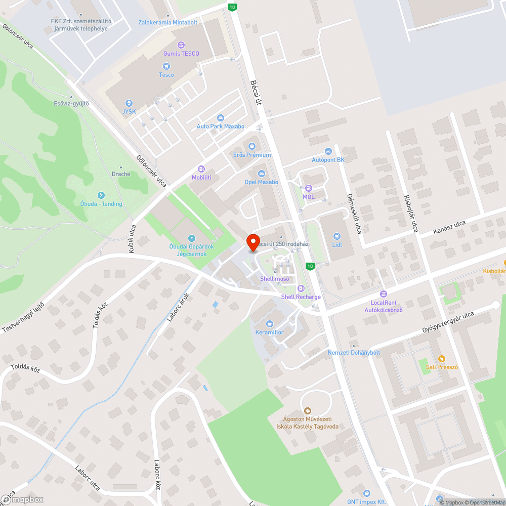 Gyalogoskra életveszélyes útszakasz bejelentés helye