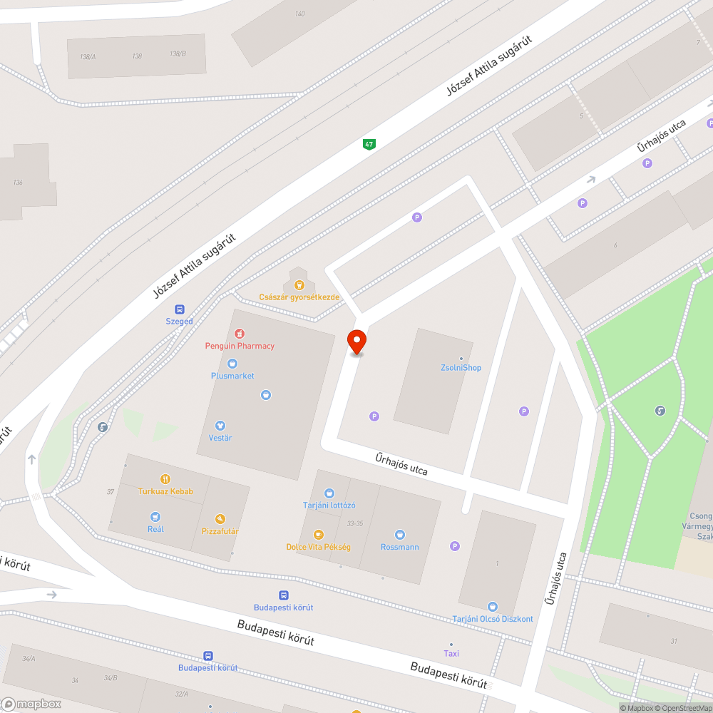 Gazdátlan jármű bejelentés helye