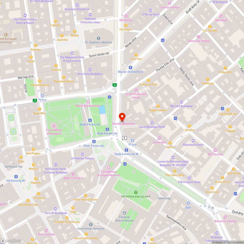 Tó a Deák téren bejelentés helye