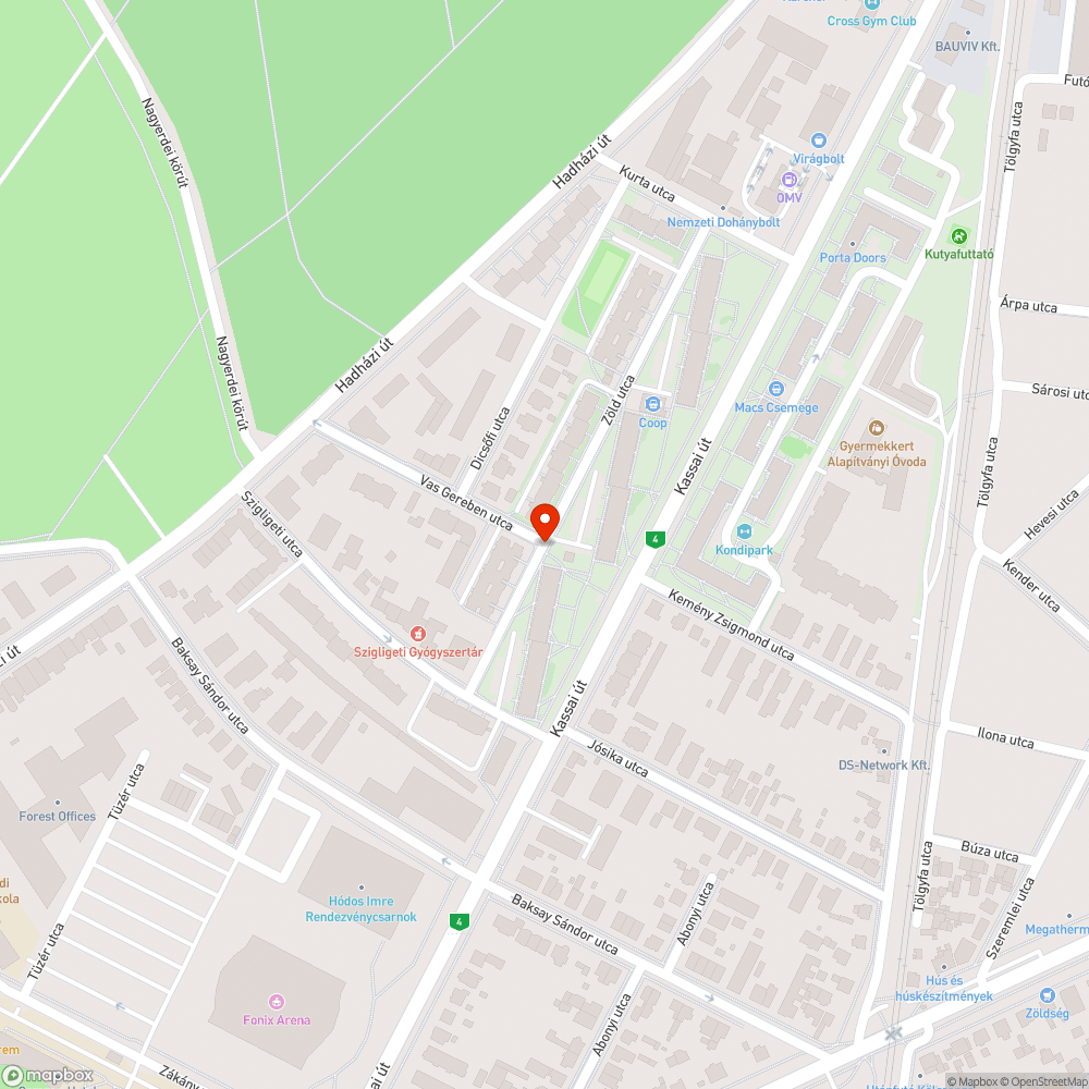 Nyilvános telefonfülke bejelentés helye