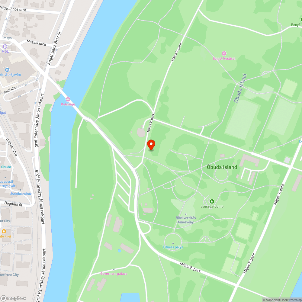 Járhatatlan sétány  a Hajógyári-szigeten bejelentés helye