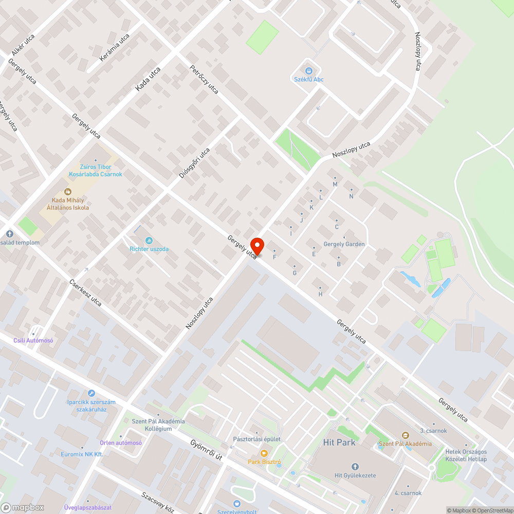 Buszmegálló bejelentés helye