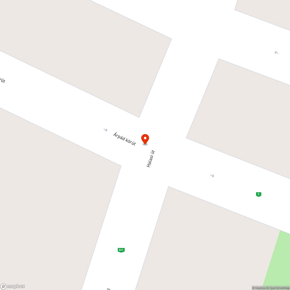 Kátyú bejelentés helye