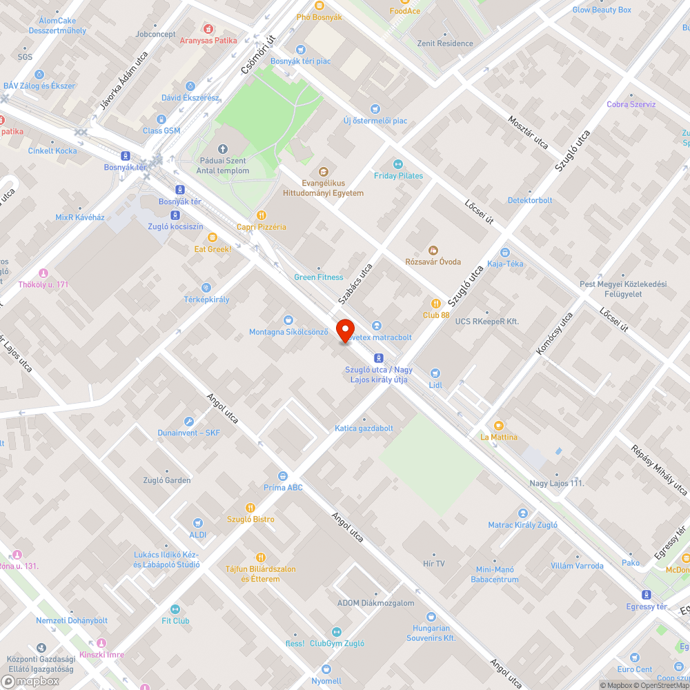 Megsüllyedt buszmegálló bejelentés helye