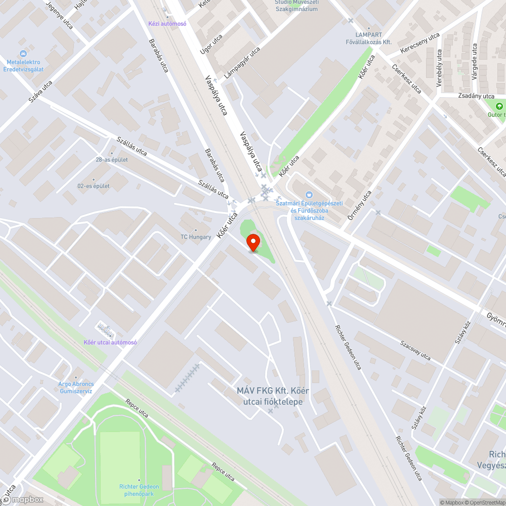 Szabványtalan közmű bejelentés helye