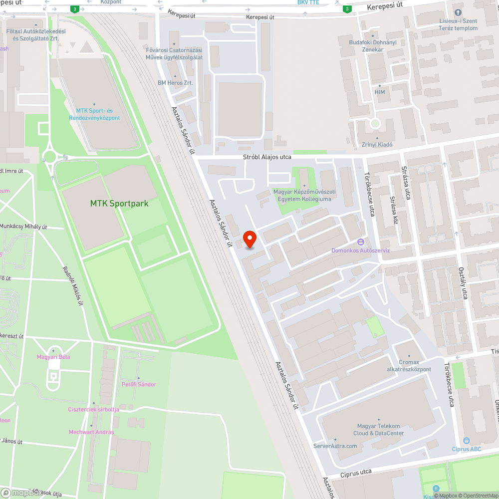 Tönkretett MÁV kerítés bejelentés helye