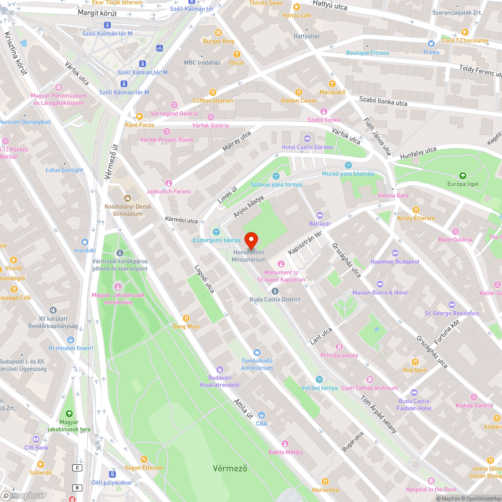 Szétfagyott, málló várfal bejelentés helye