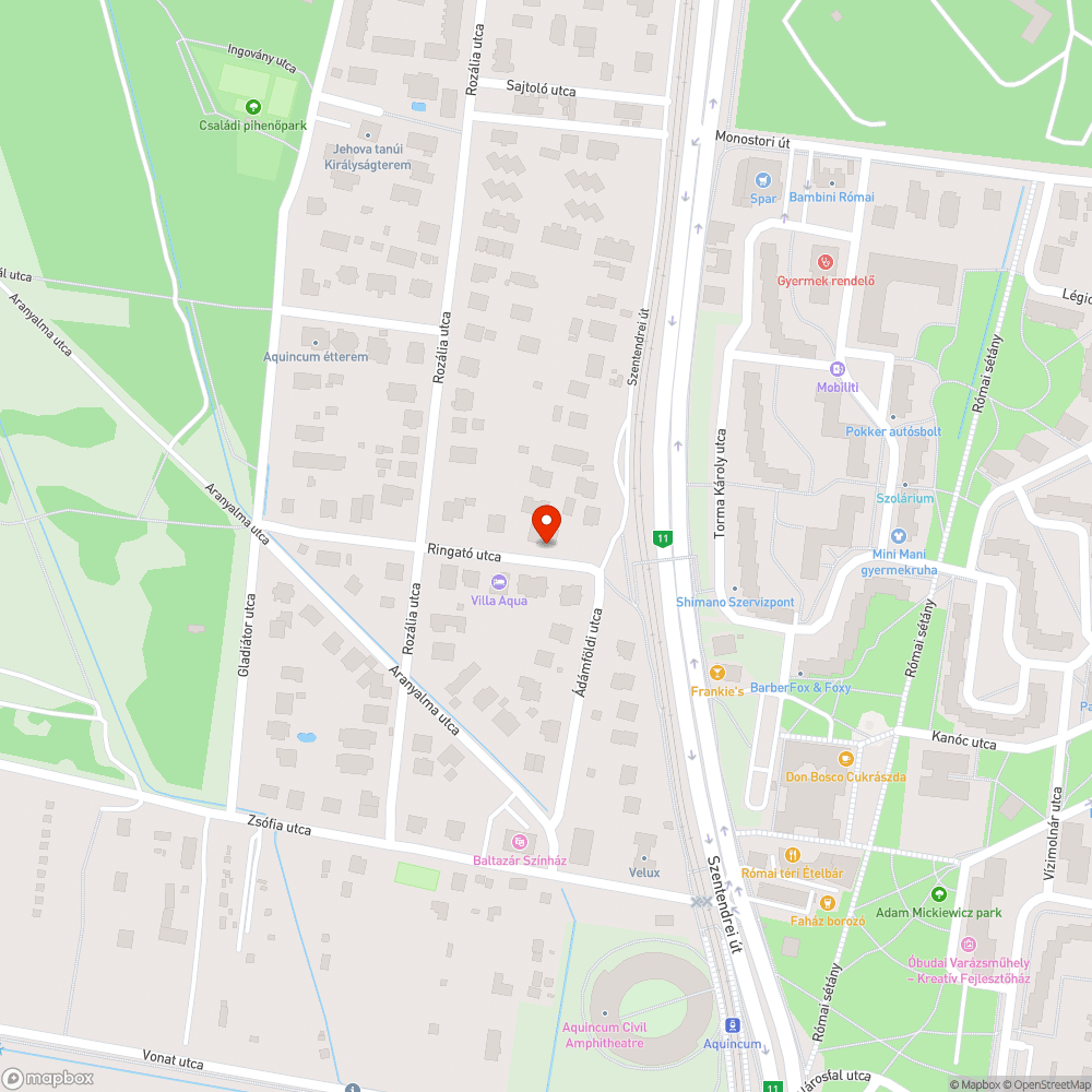 Életveszélyes szakasz bejelentés helye