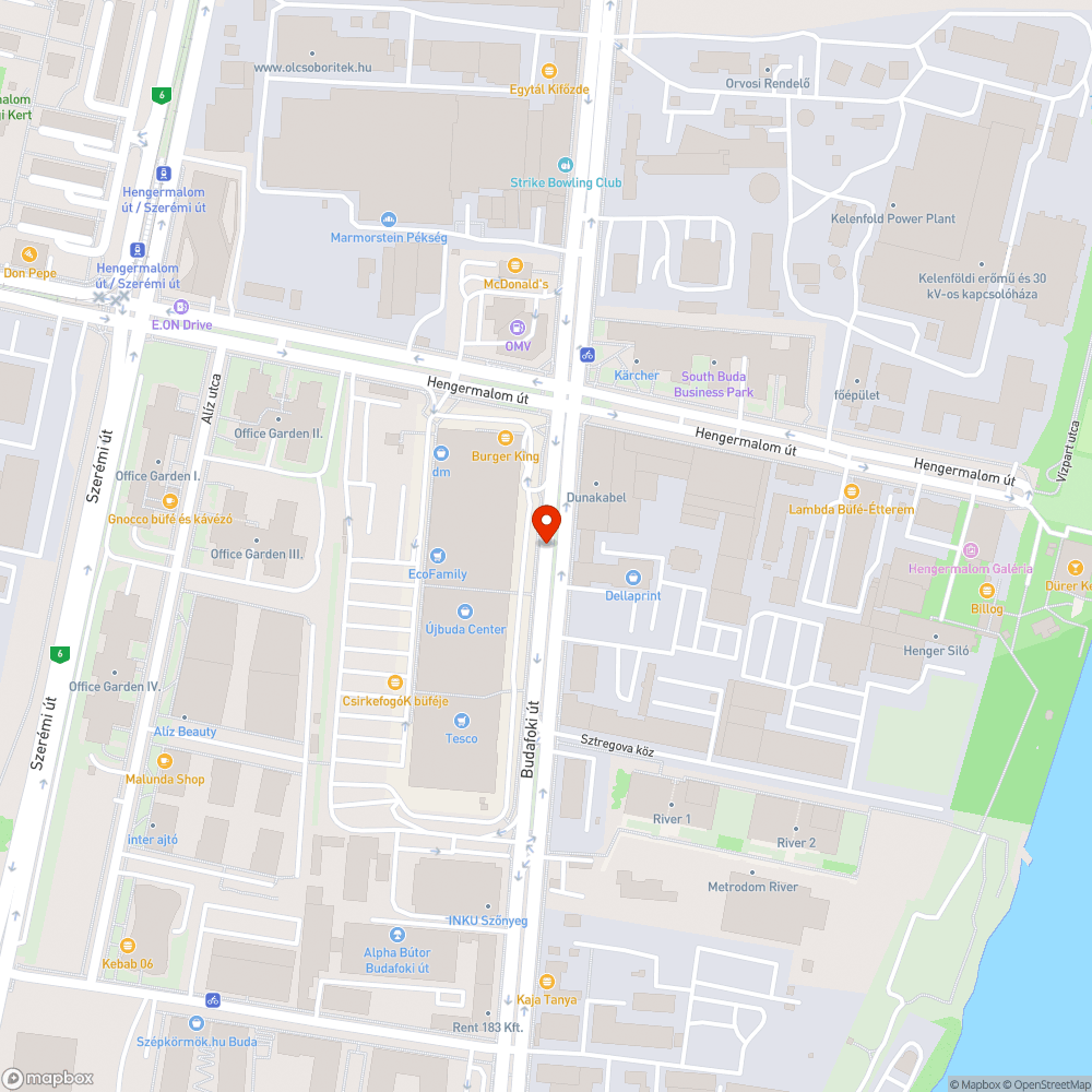 Víznyelő körüli töredezett, megsüllyedt aszfalt bejelentés helye