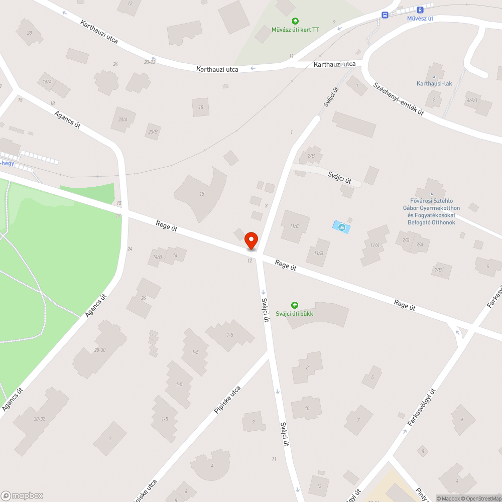 Leszakadt távközlési doboz bejelentés helye