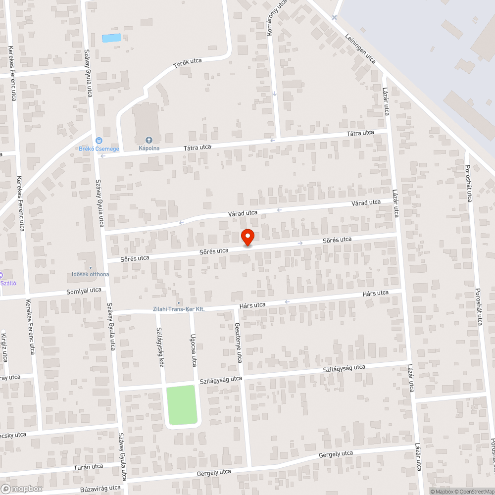 Kátyú bejelentés helye