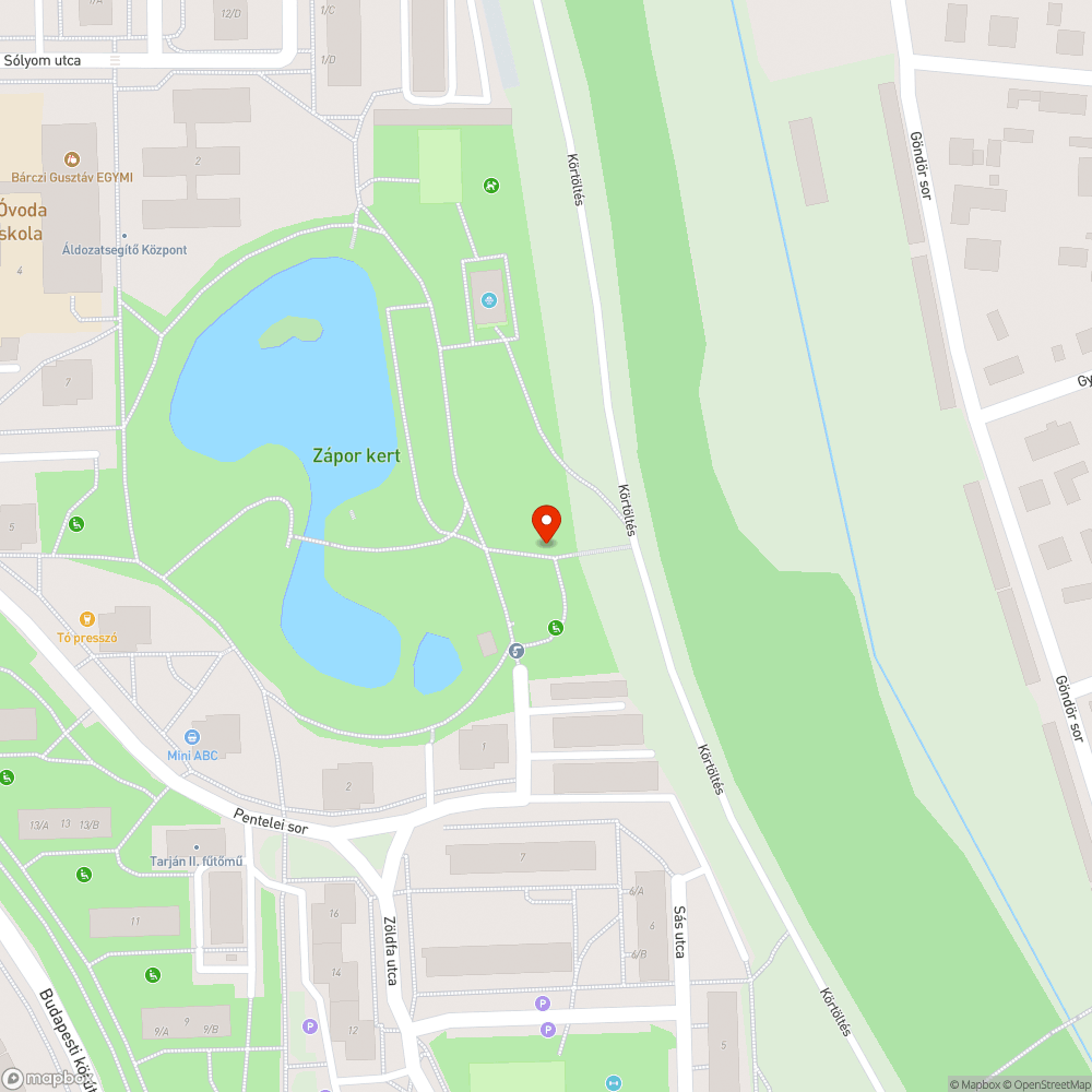 Játszótéri szemetes eltörött, veszélyes bejelentés helye