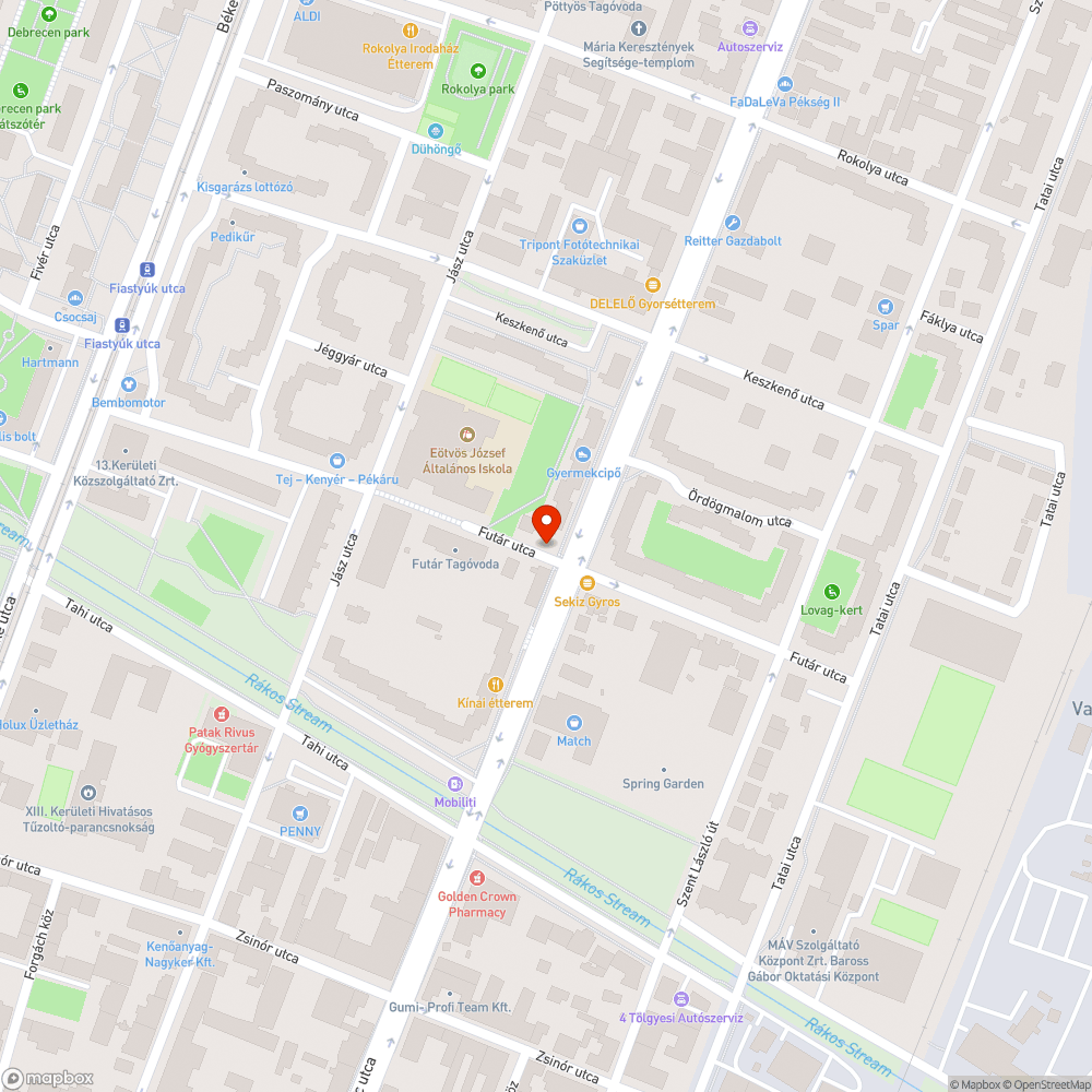 Napellenző bejelentés helye