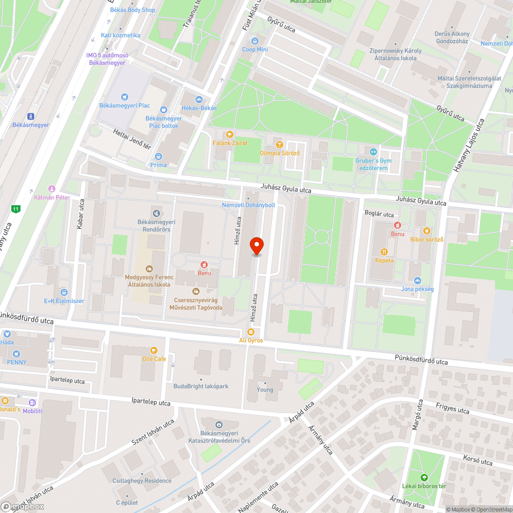 Elhagyott jármű bejelentés helye