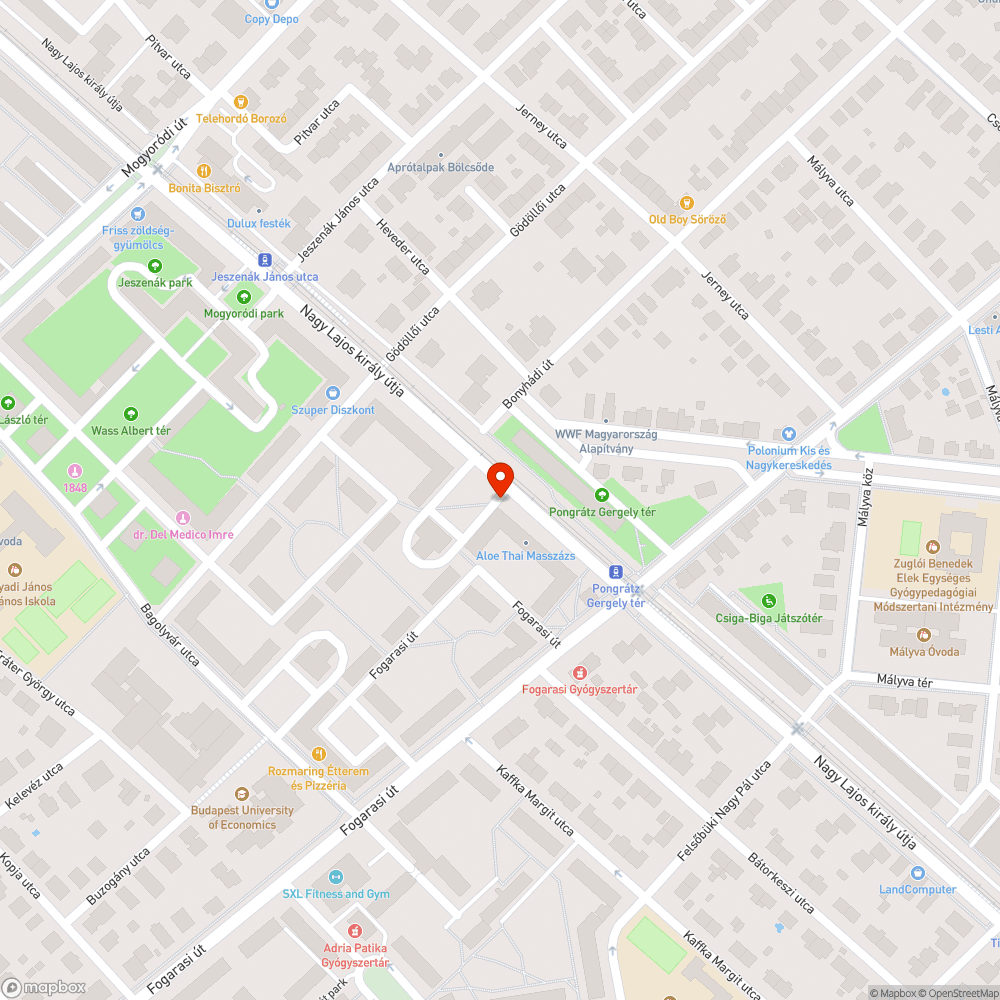 Megdőlt tábla bejelentés helye