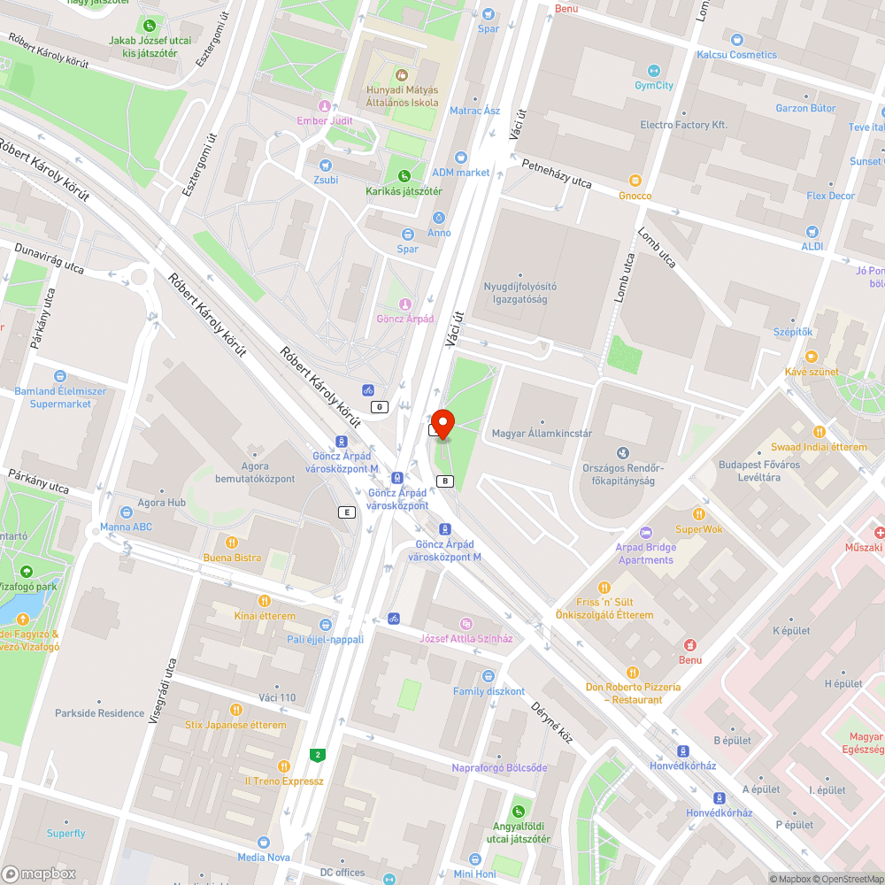 Veszélyes közműszekrény bejelentés helye