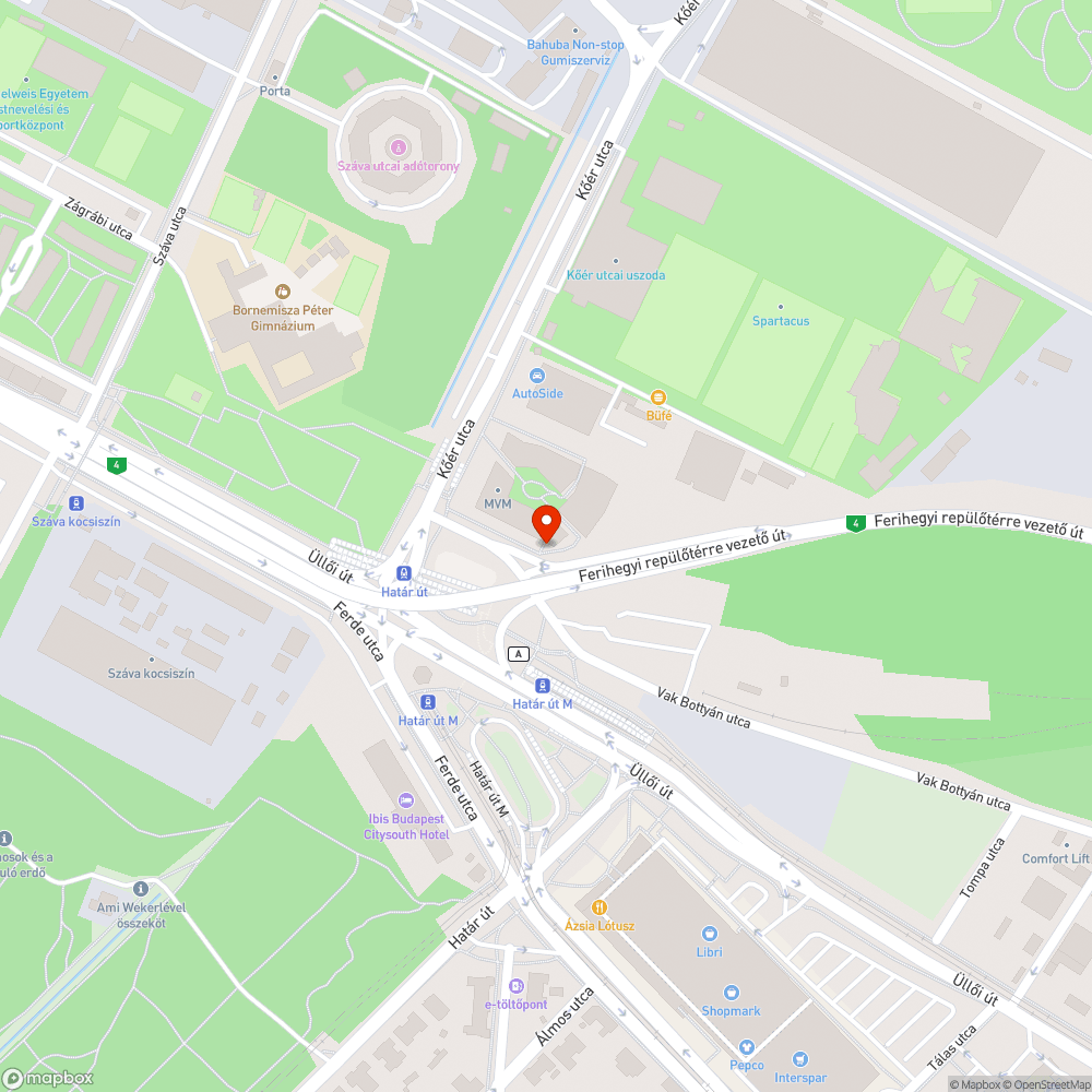 Szemét, kavics és hulladék bejelentés helye