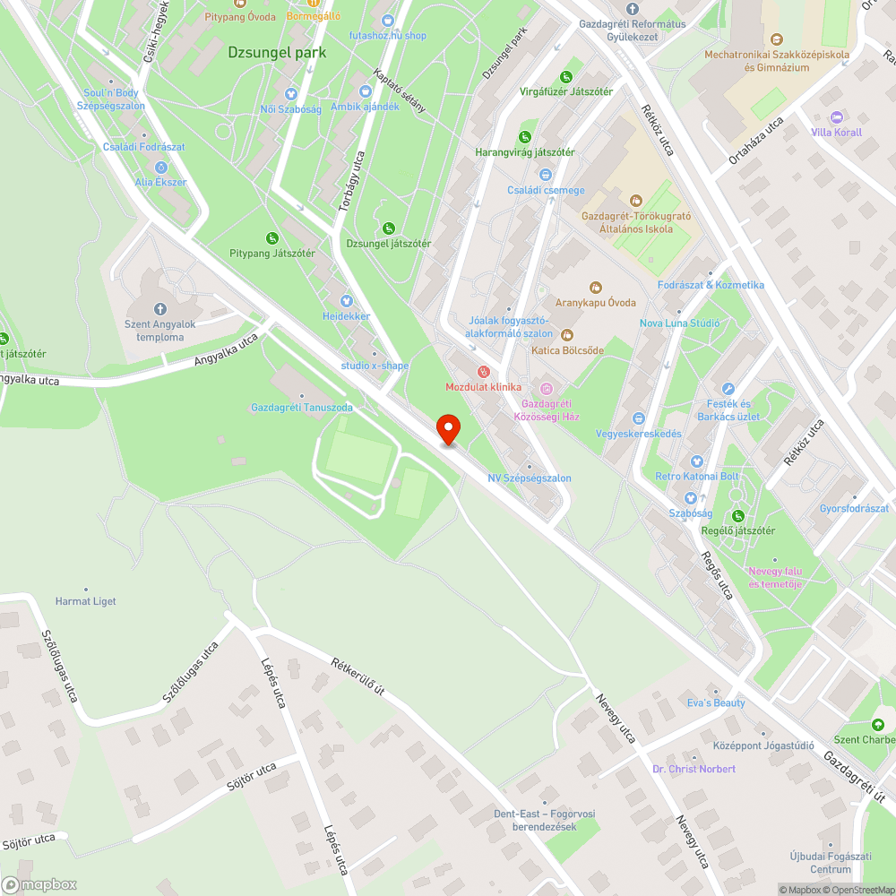 Roncslerakat a Gazdagréti út parkolójában bejelentés helye