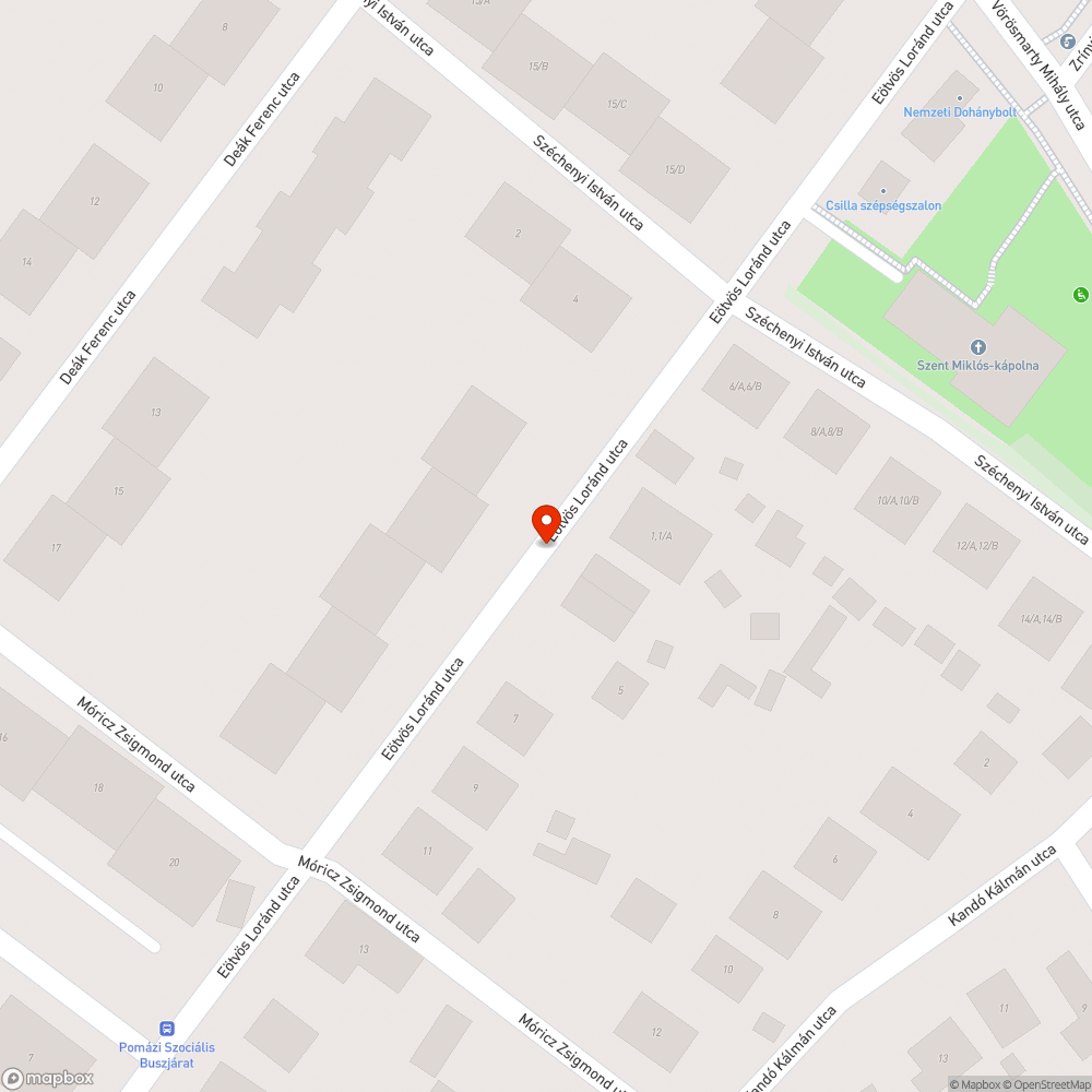 Mély kátyúk bejelentés helye