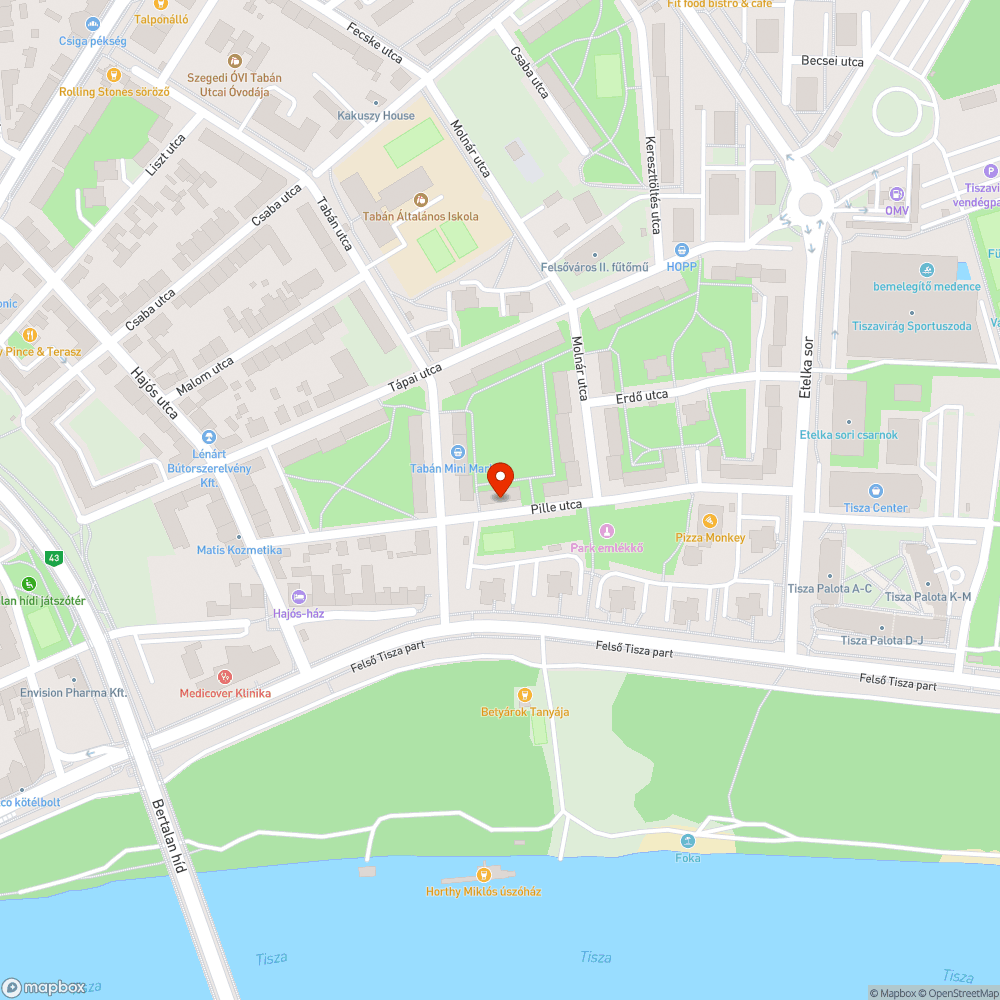 Elhagyott autó bejelentés helye