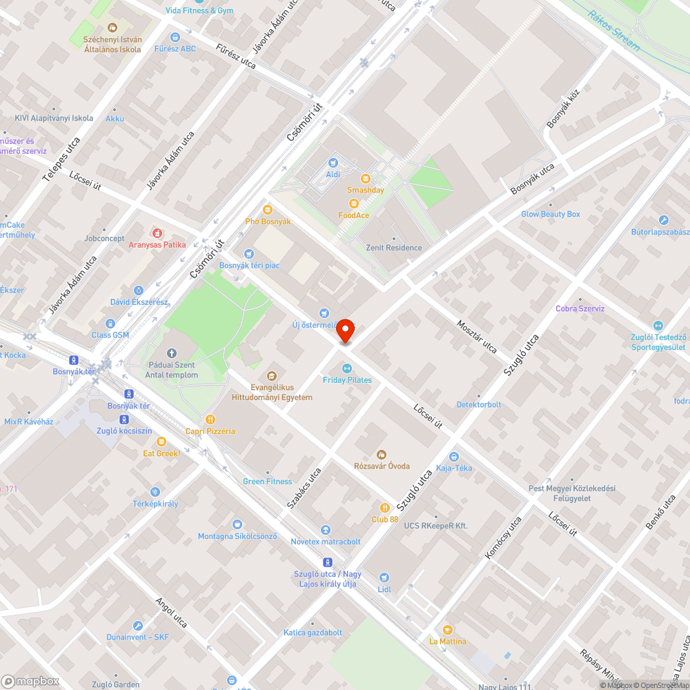 Kátyú a kereszteződésben bejelentés helye