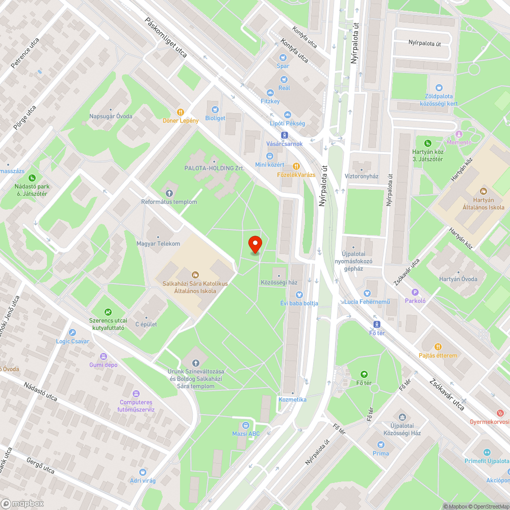 Értelmetlen helyen lévő kuka bejelentés helye