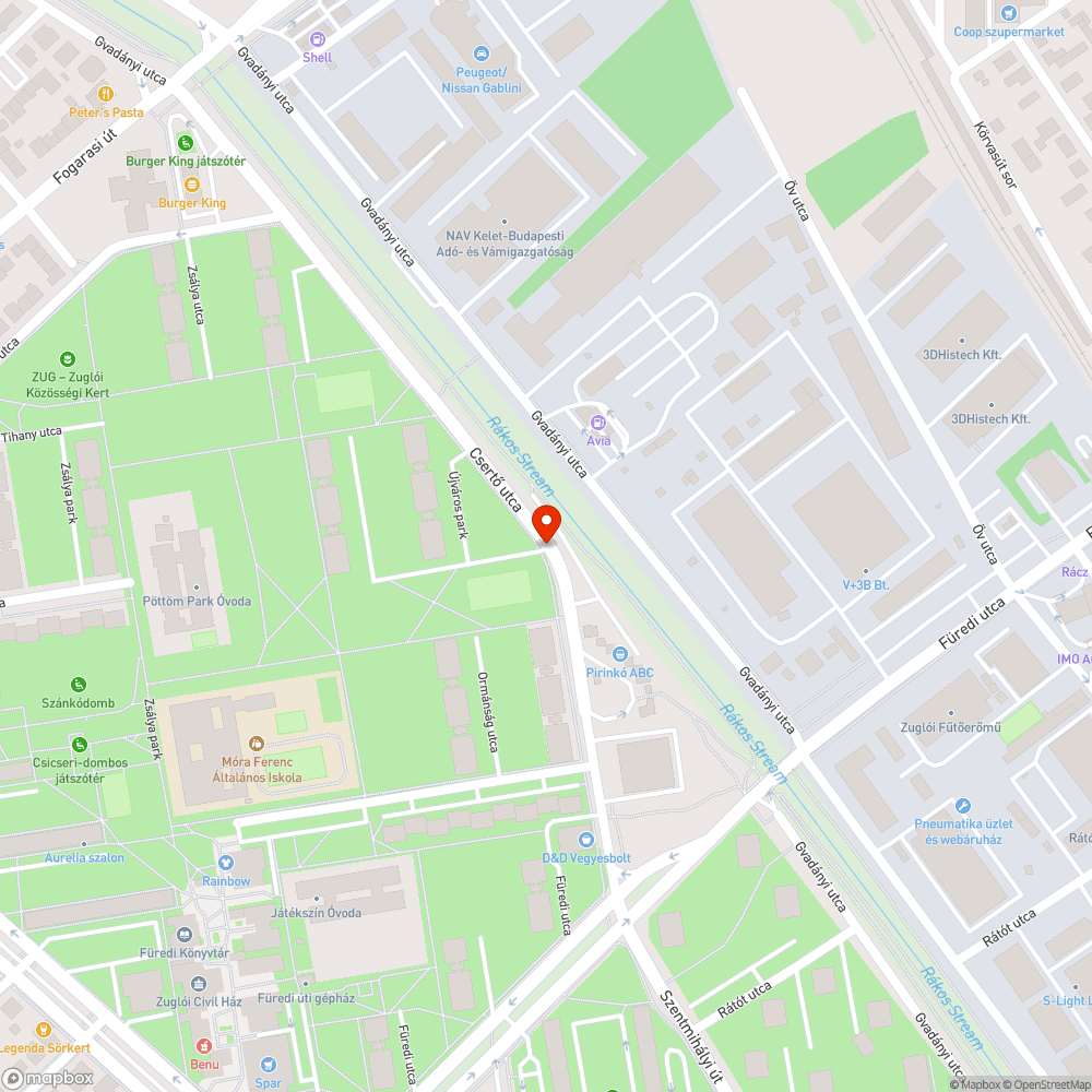 Balra kanyarodás bejelentés helye