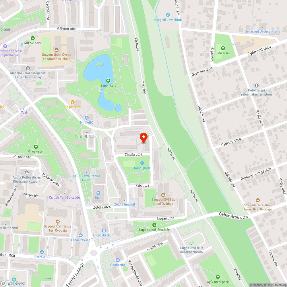 Rossz állapotú villanyoszlop (törött) bejelentés helye