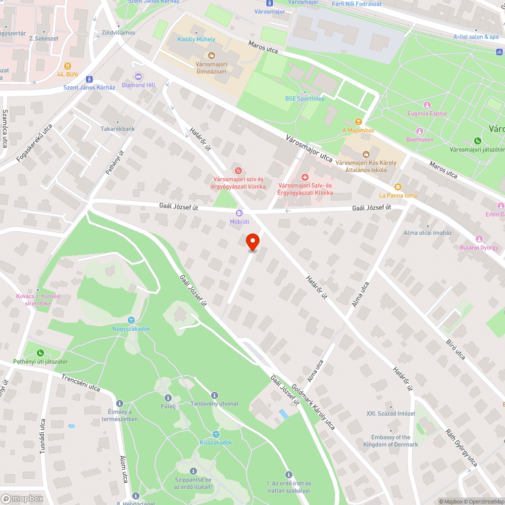 Elhagyott jármű bejelentés helye