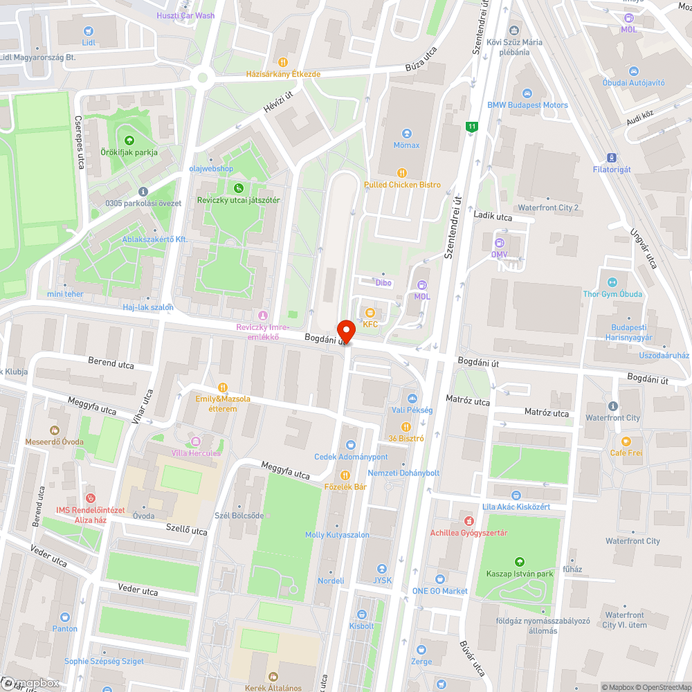 Folyamatos a parkolás a sávban bejelentés helye