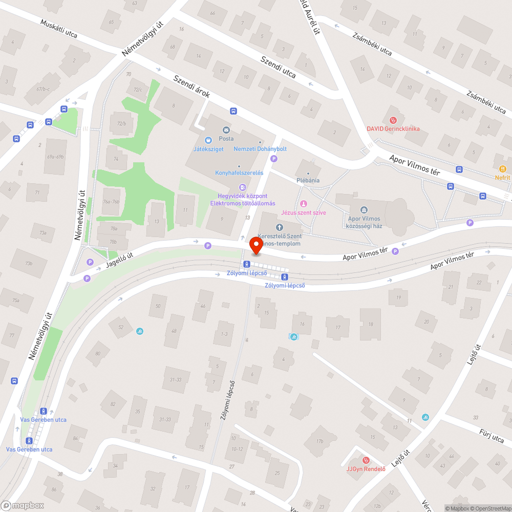 Kinyílt vitrin bejelentés helye