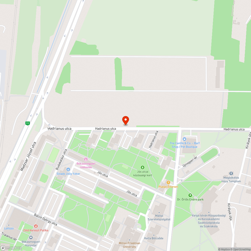 Esőbeálló hiánya bejelentés helye