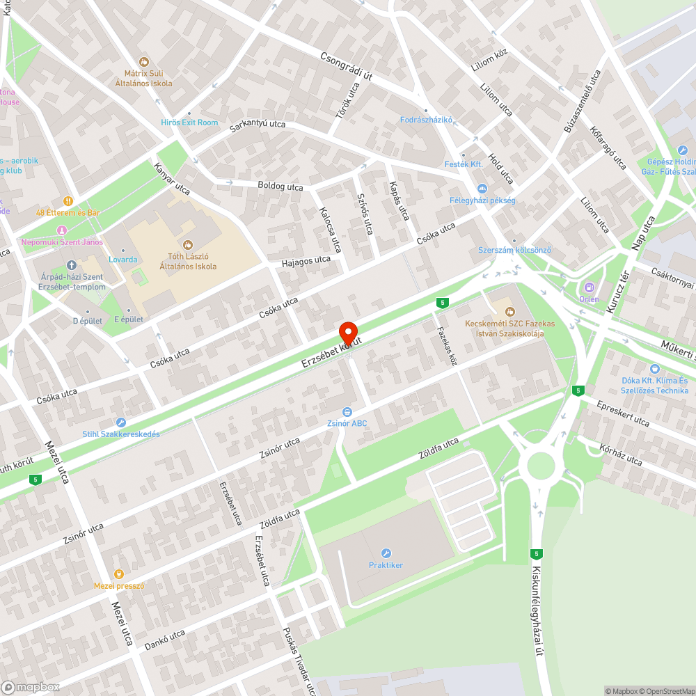 Leromlott buszmegálló bejelentés helye