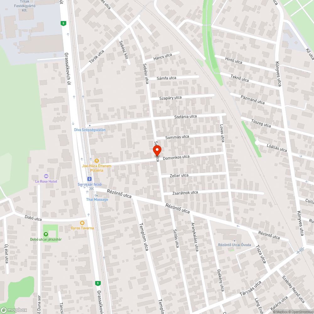 Beszakadt járda bejelentés helye