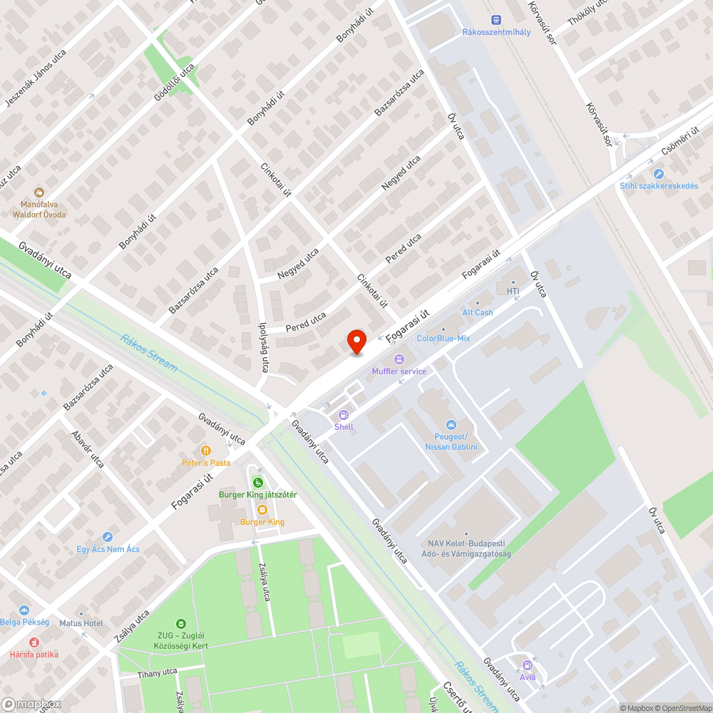 A közterüketen lévő fák metszése-kivágás? bejelentés helye