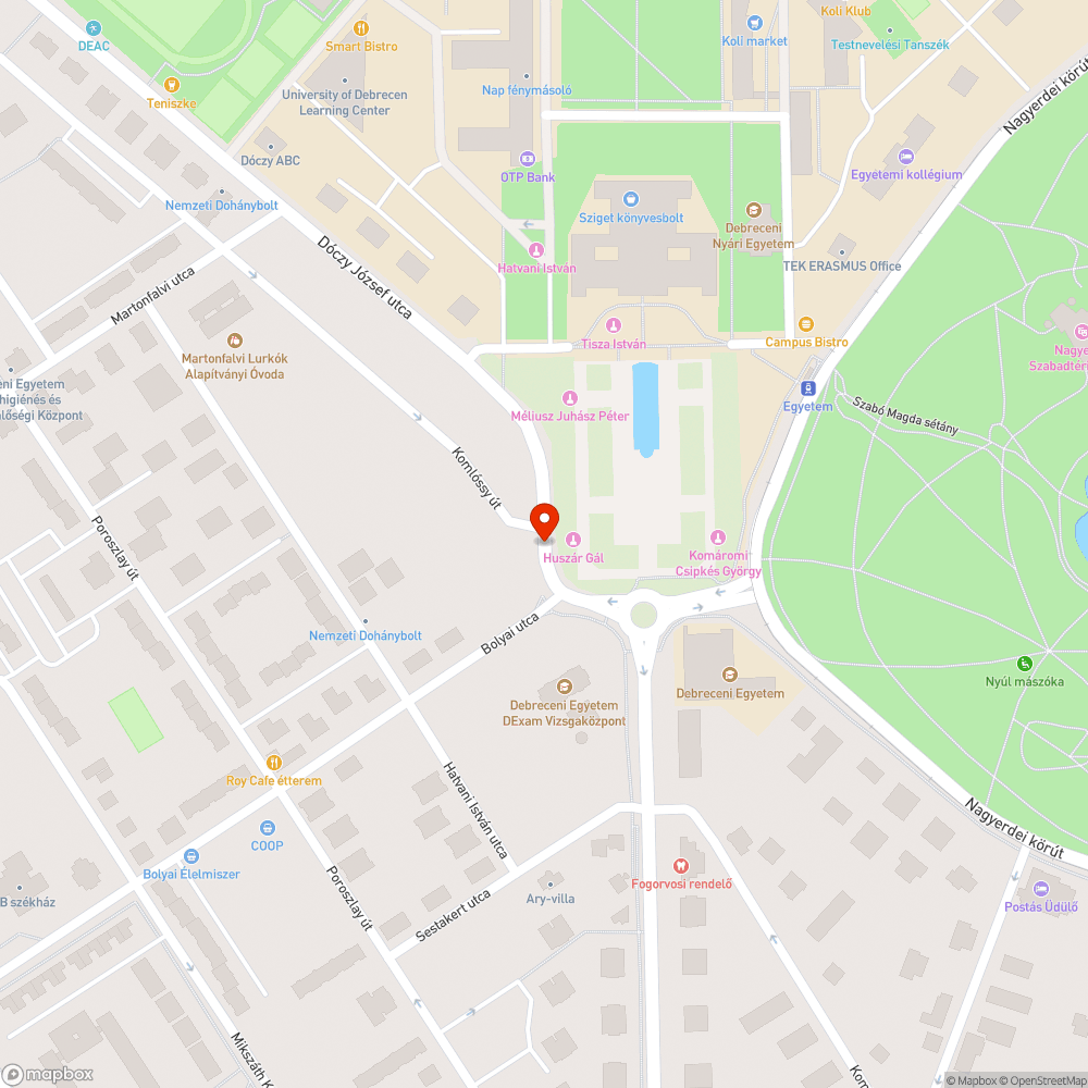 Hibás lámpafej bejelentés helye