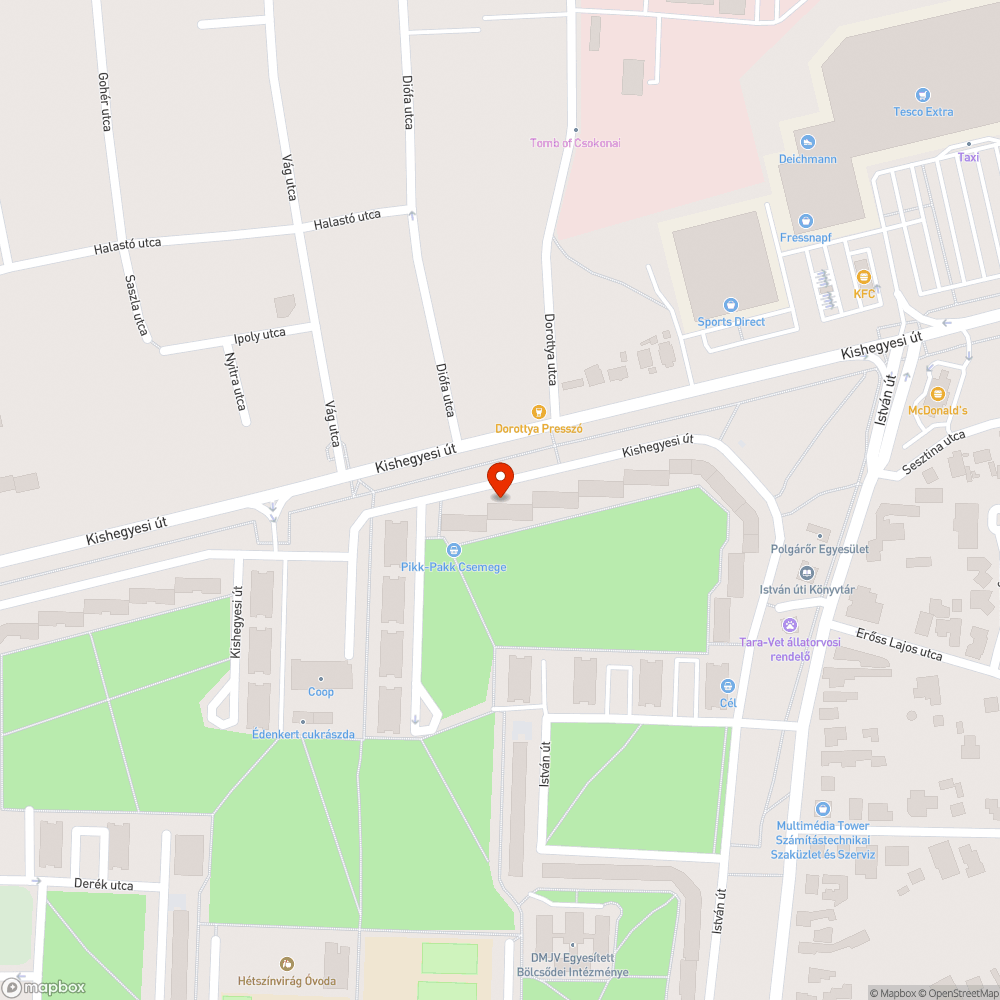 Rossz minőségű kerékpárút bejelentés helye