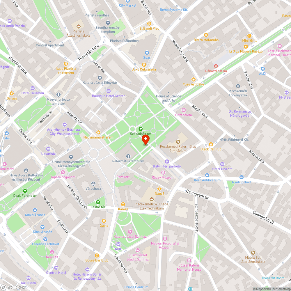 Szennyezett járda bejelentés helye