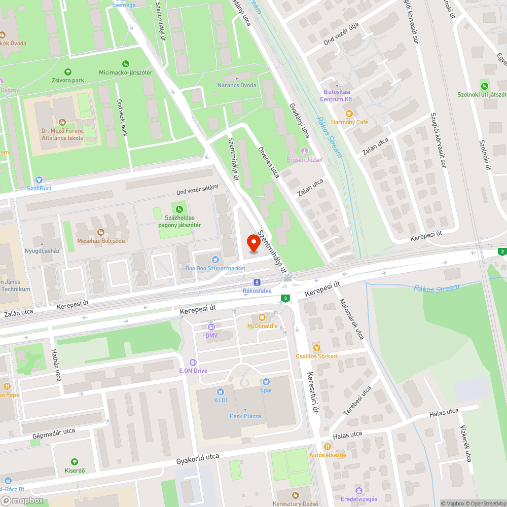 Szemèt bejelentés helye