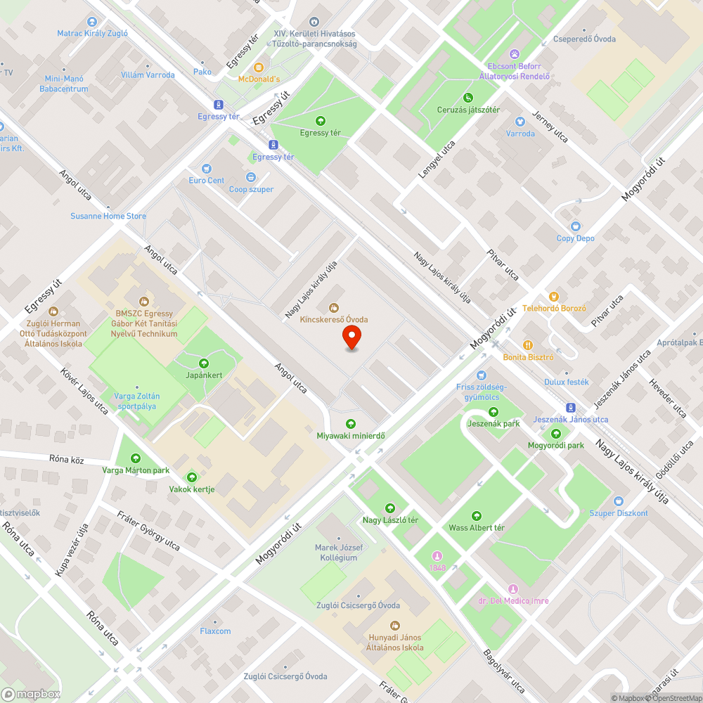 Ágak összegyűjtve az óvoda melletti parkban bejelentés helye